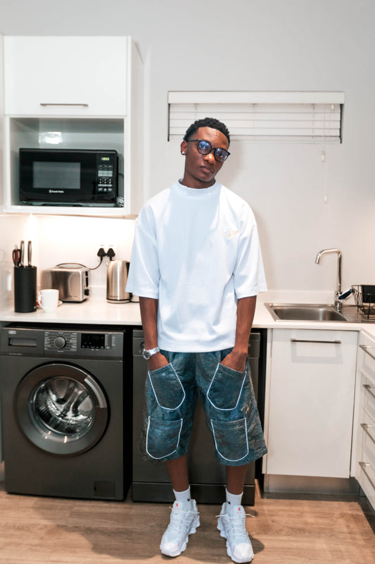 ASHEN UTILITY SHORTS